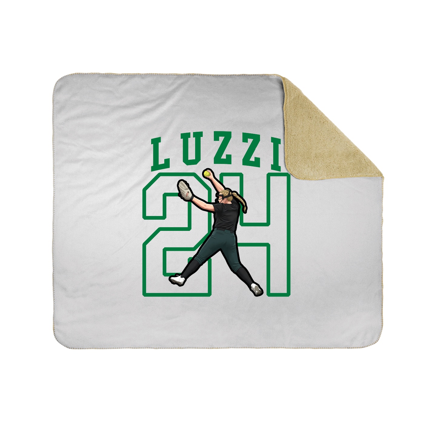 Throw Blanket — Shirsey in White