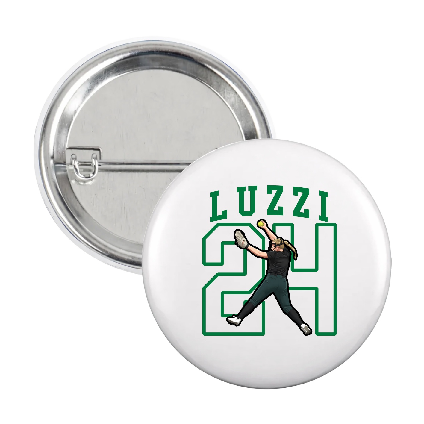 Game Day Button — Shirsey in White
