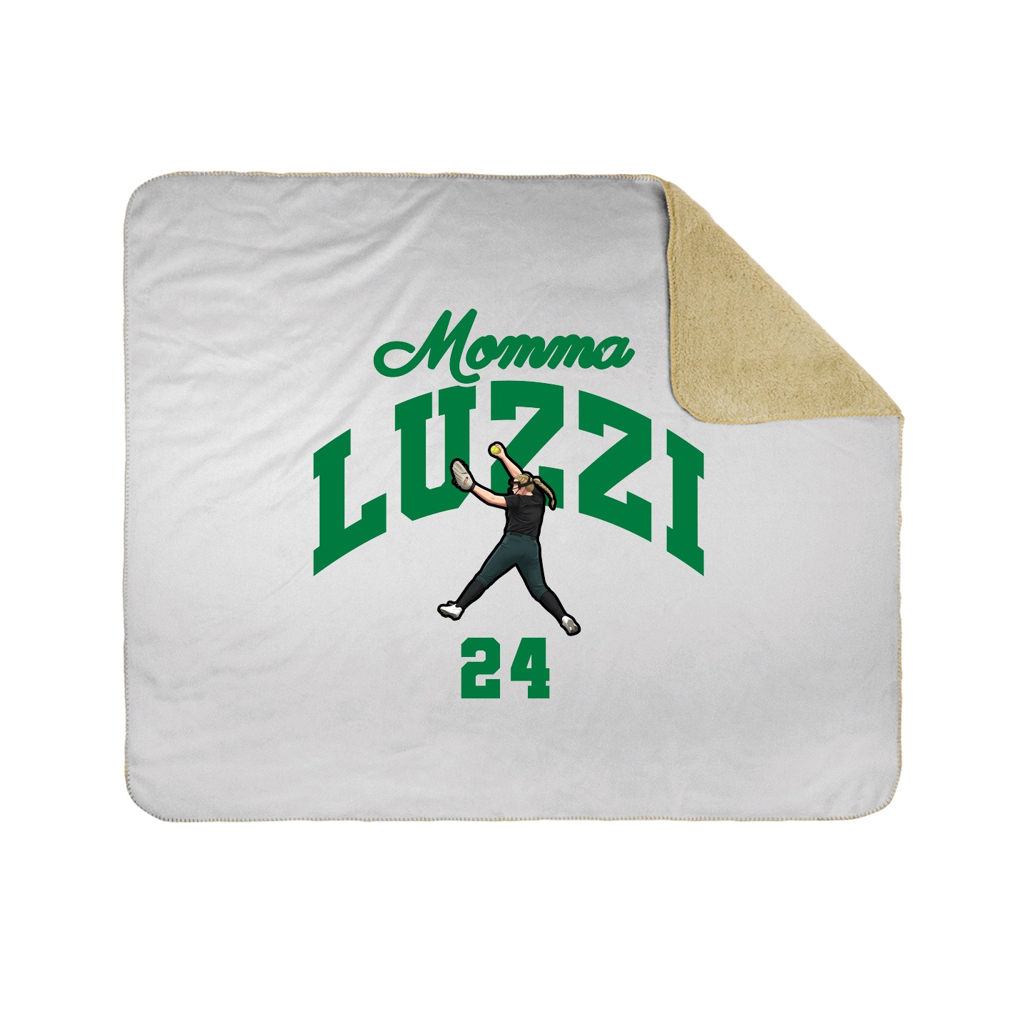 Throw Blanket — Mothers Day Arch in White