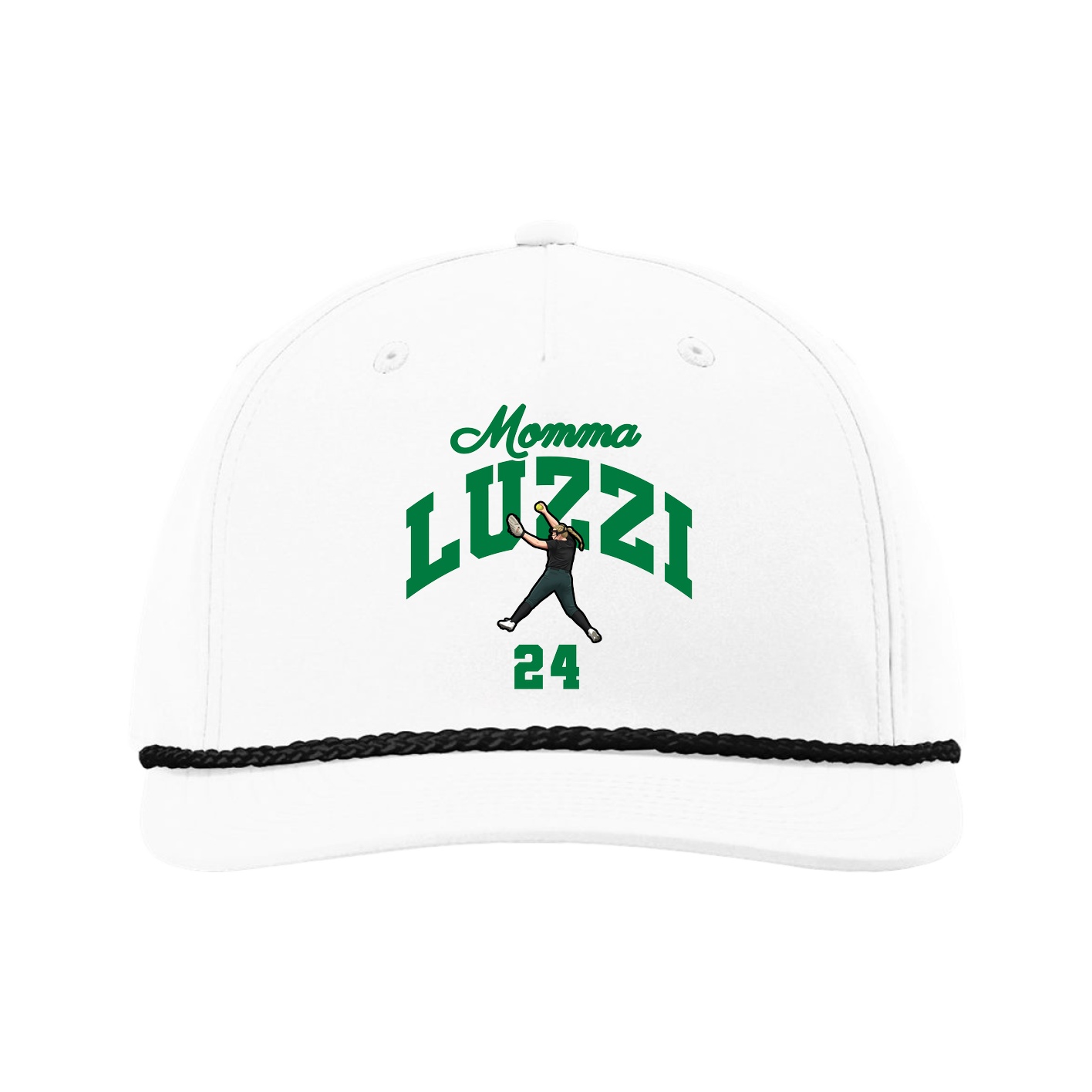 Five-Panel Classic Rope Cap — Mothers Day Arch in White