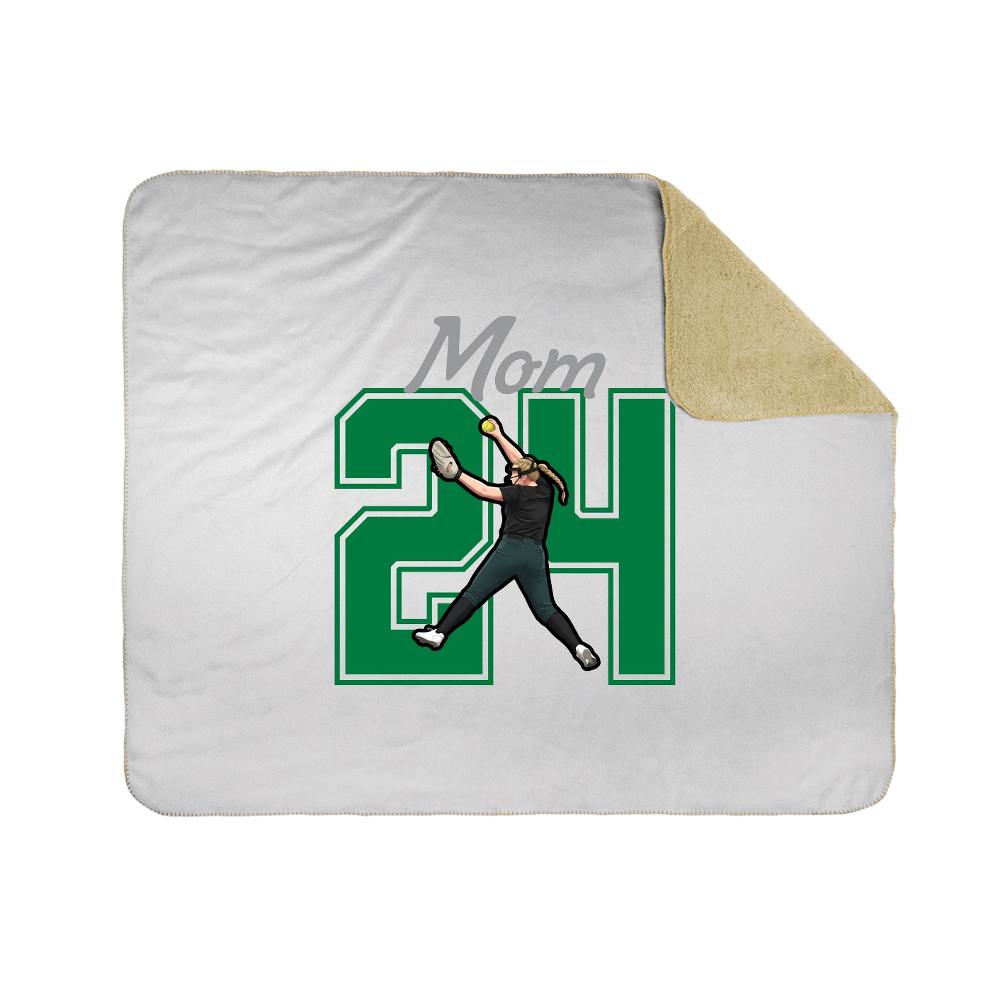 Throw Blanket — Mothers Day Shirsey in White