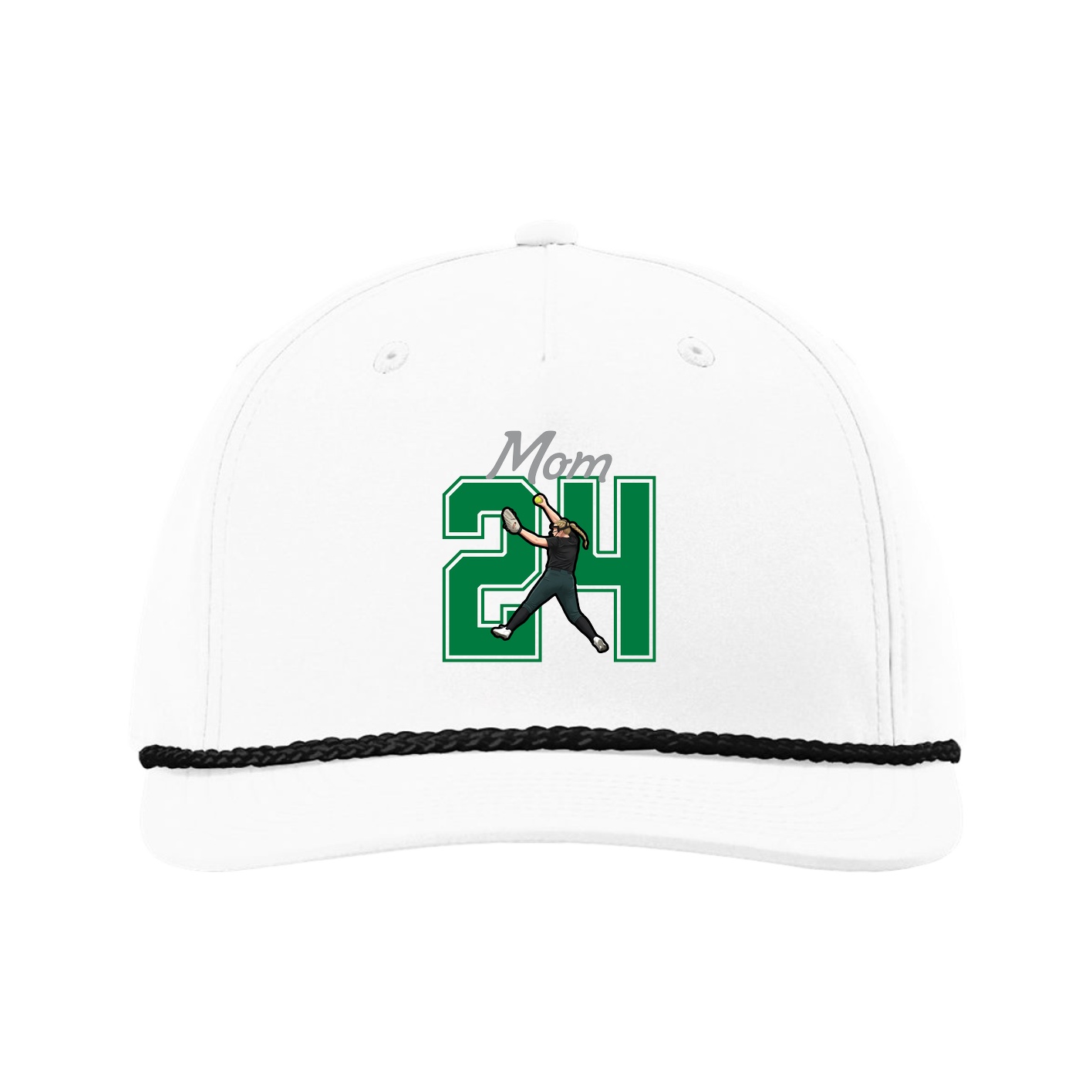 Five-Panel Classic Rope Cap — Mothers Day Shirsey in White