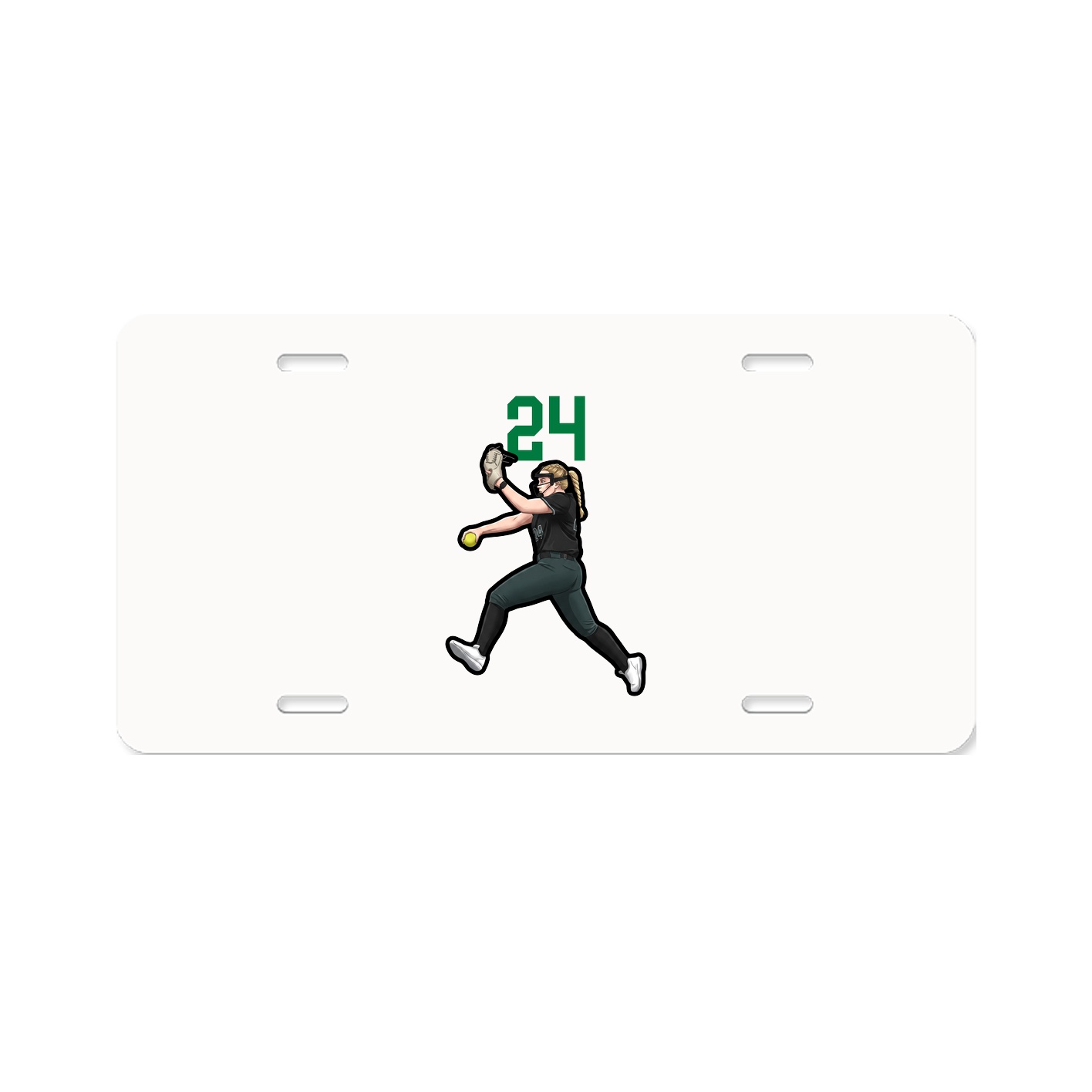 License Plate — Number Top in Classic