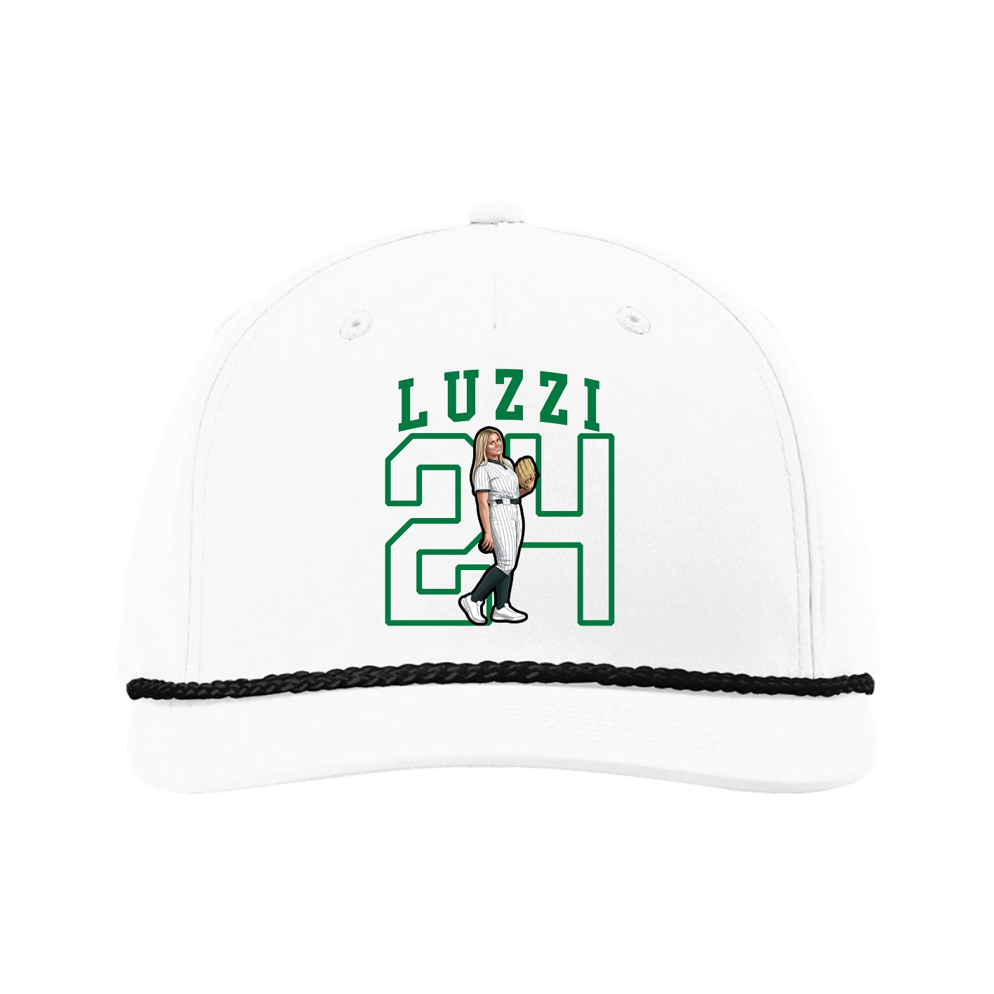 Five-Panel Classic Rope Cap — Shirsey in White