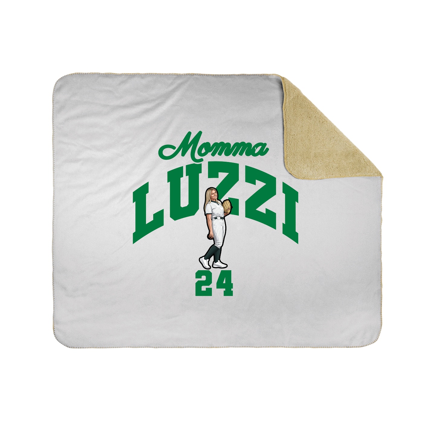 Throw Blanket — Mothers Day Arch in White