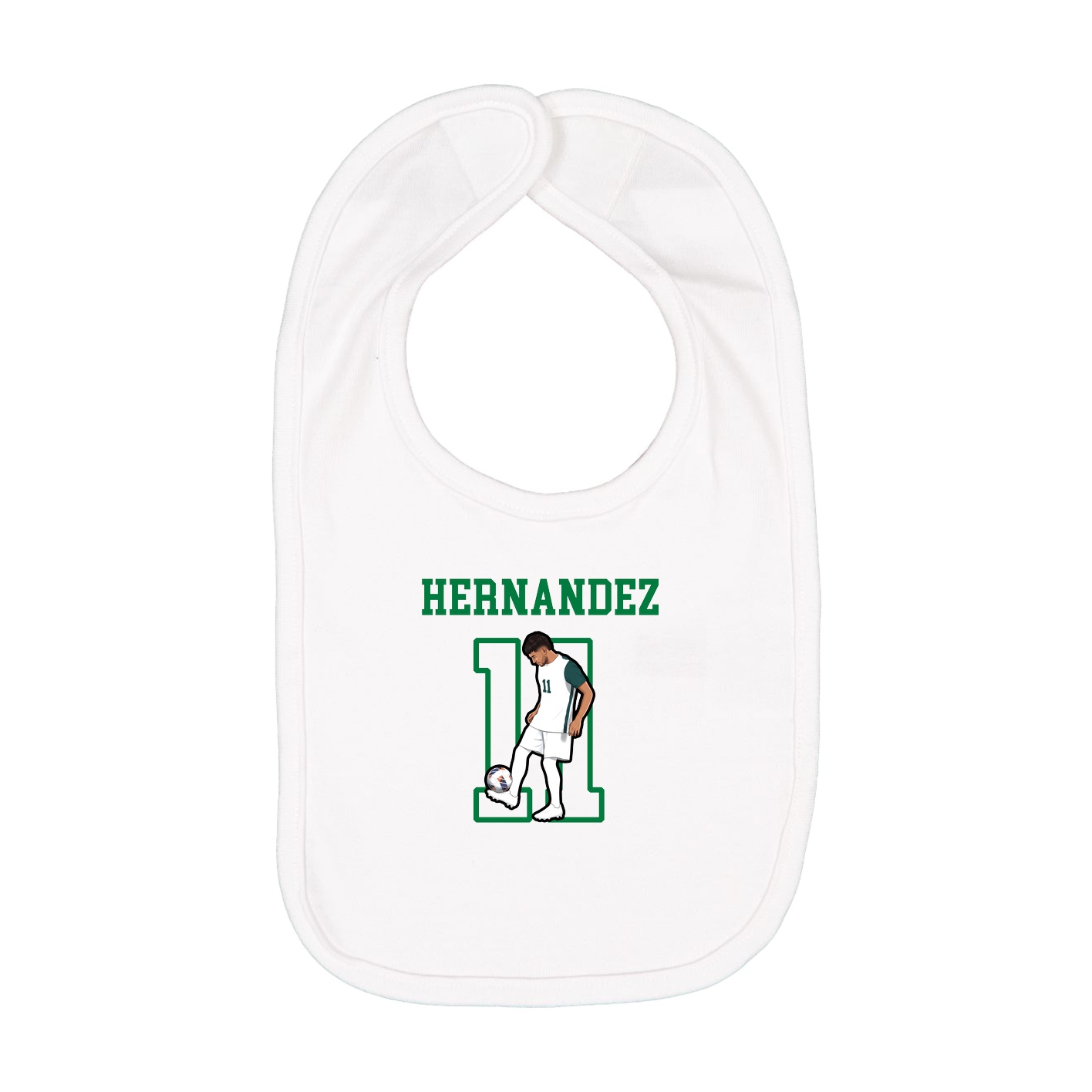 Infant Bib — Shirsey in White