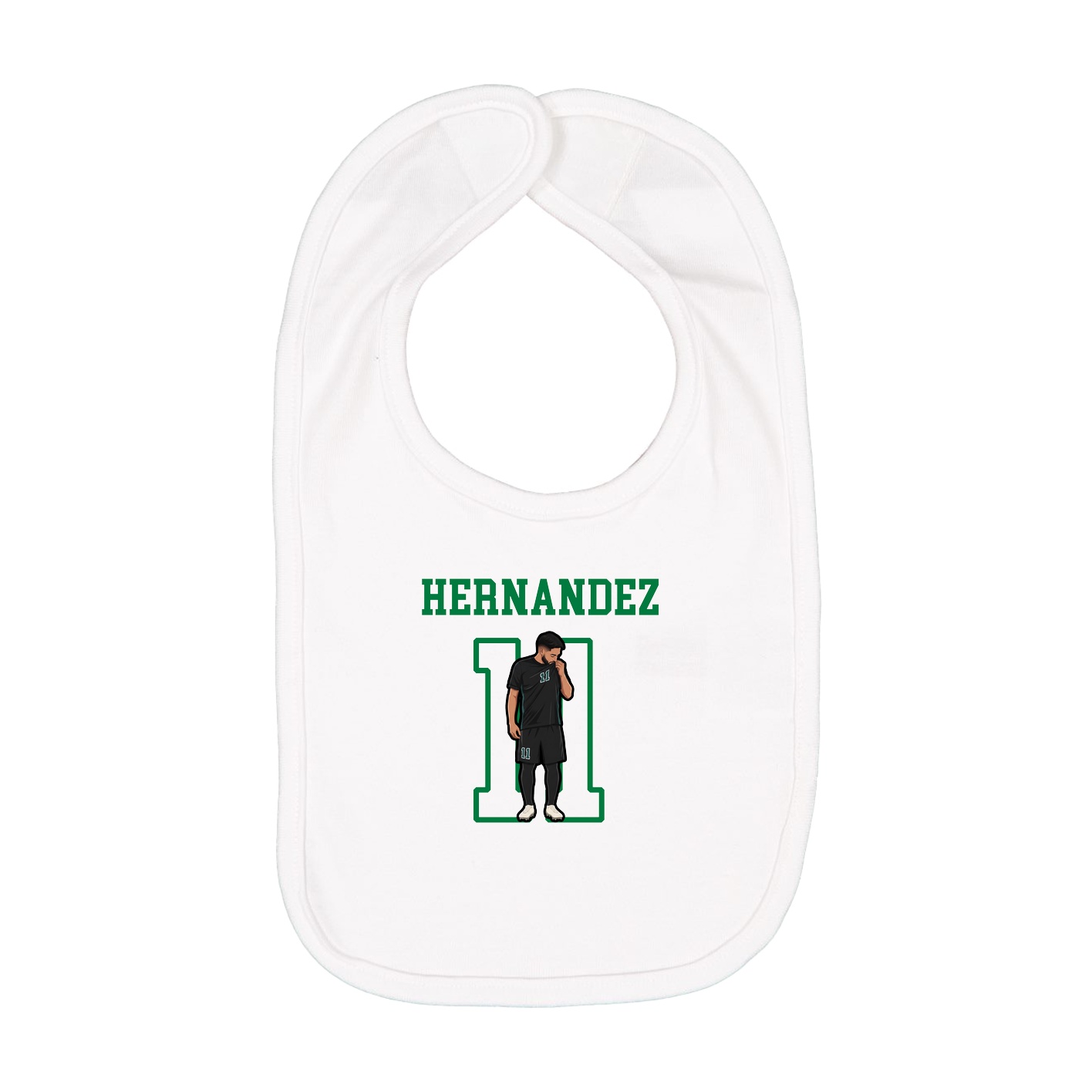 Infant Bib — Shirsey in White