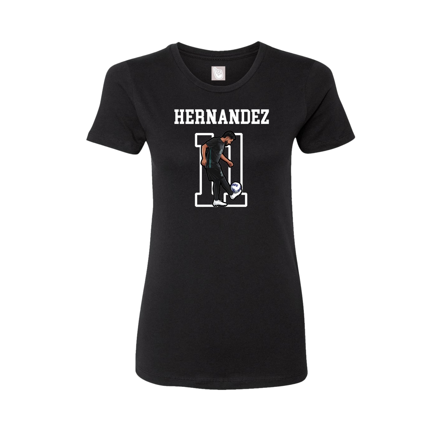 Fitted Women's Tee — Shirsey in Black