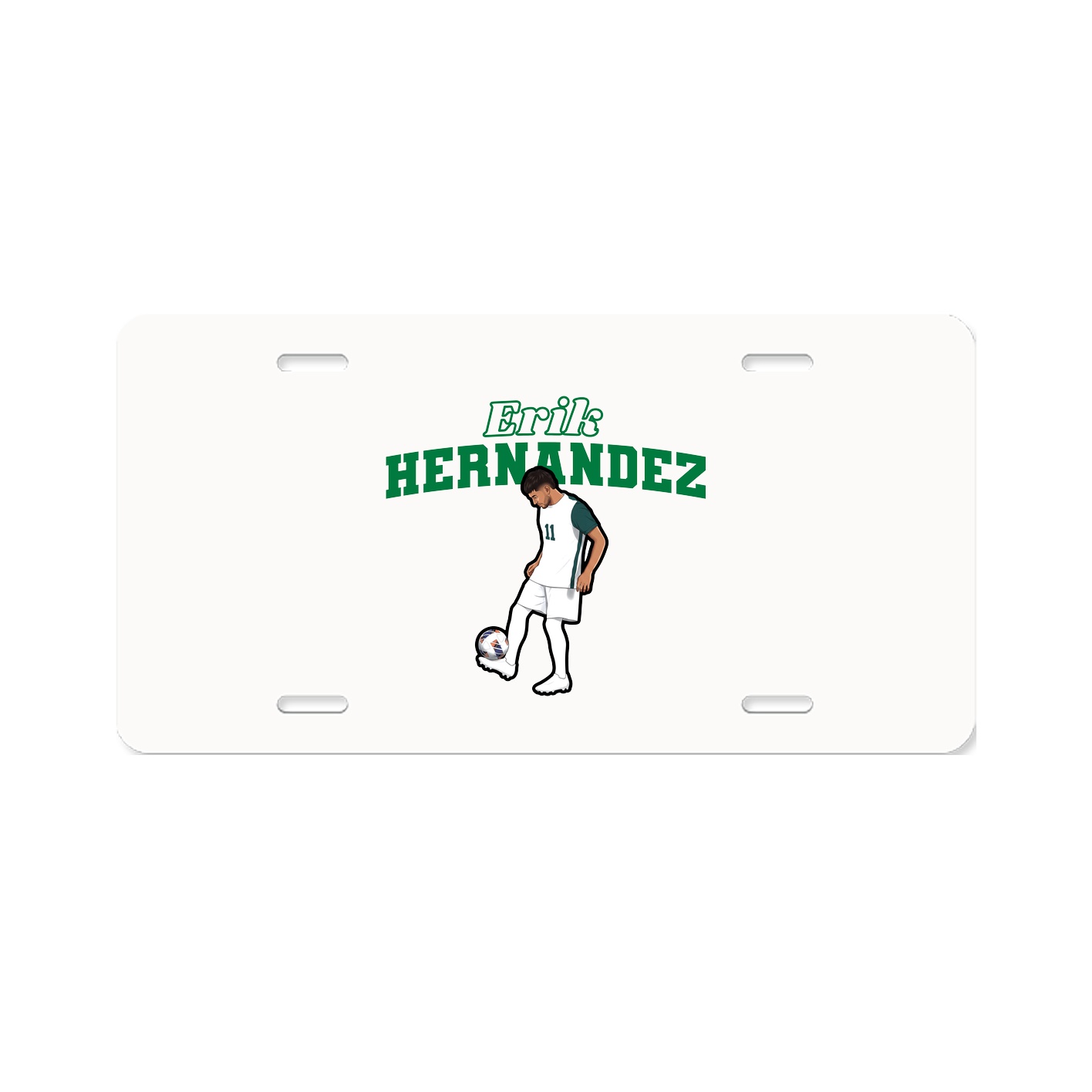 License Plate — Name Arch in Classic