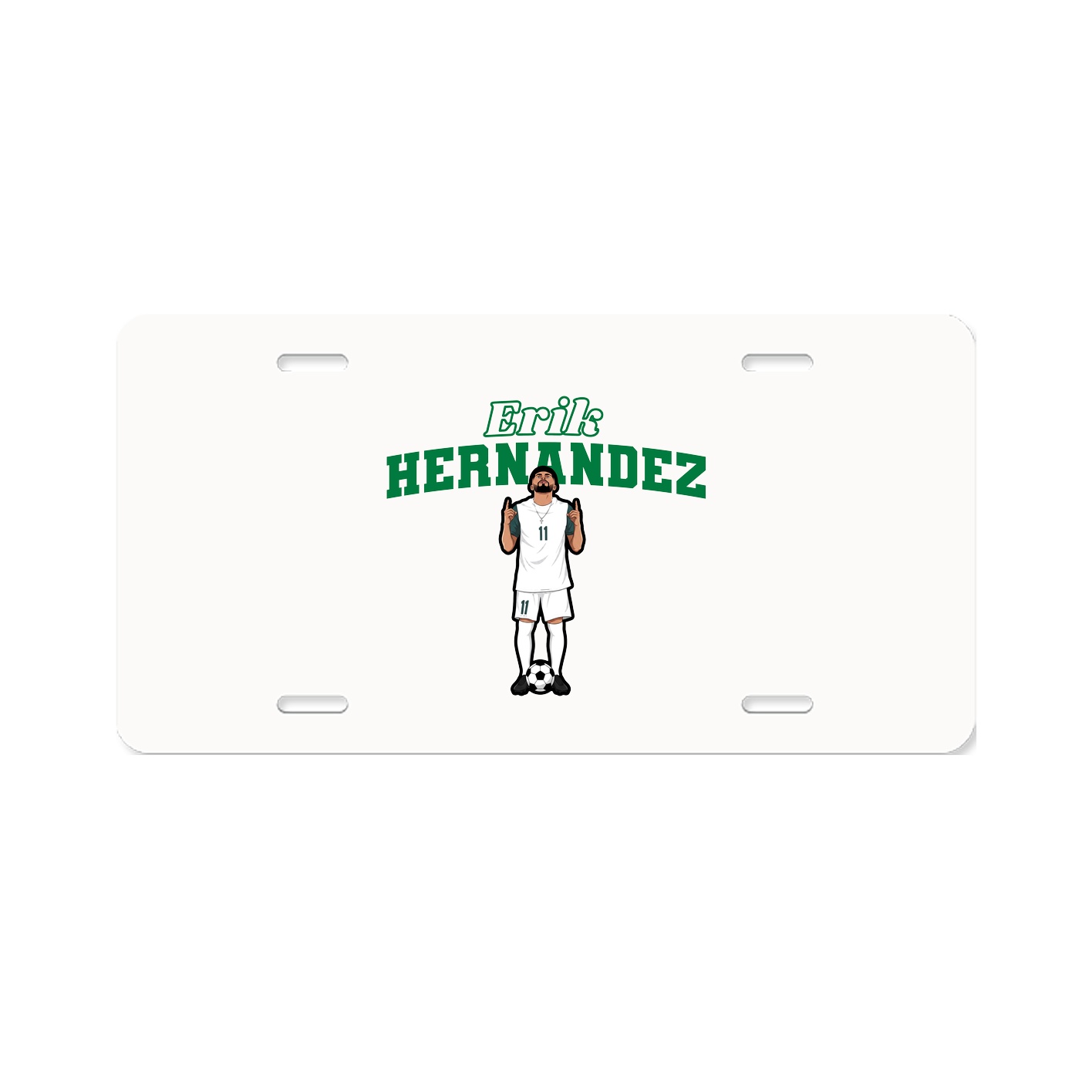 License Plate — Name Arch in Classic