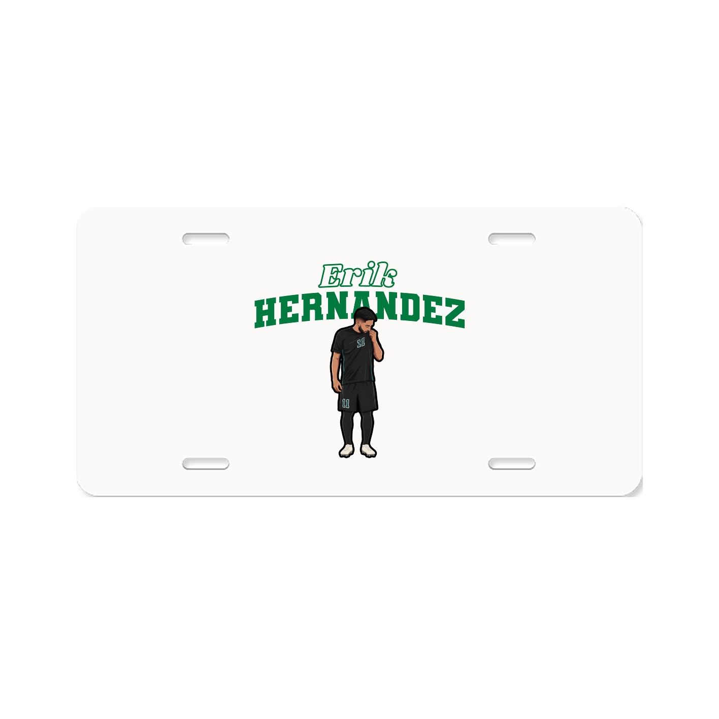 License Plate — Name Arch in Classic