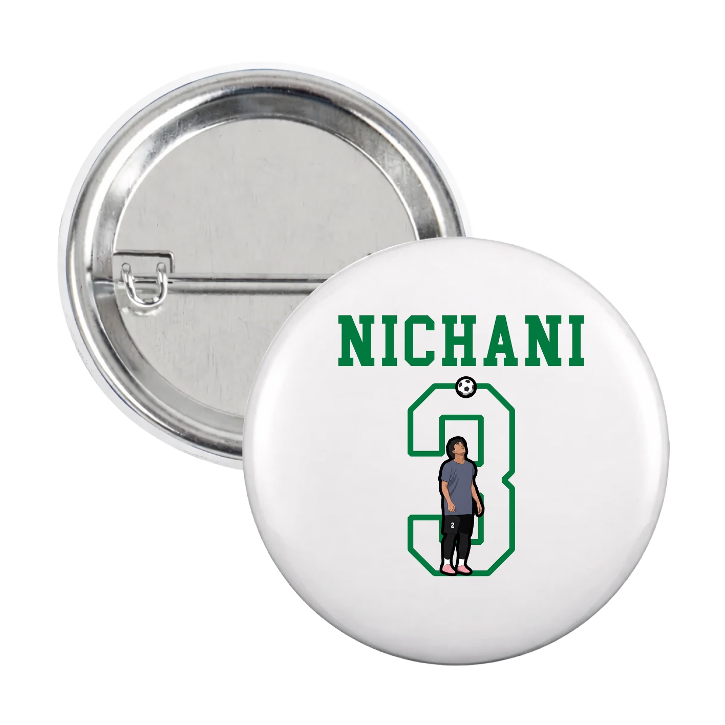 Game Day Button — Shirsey in White