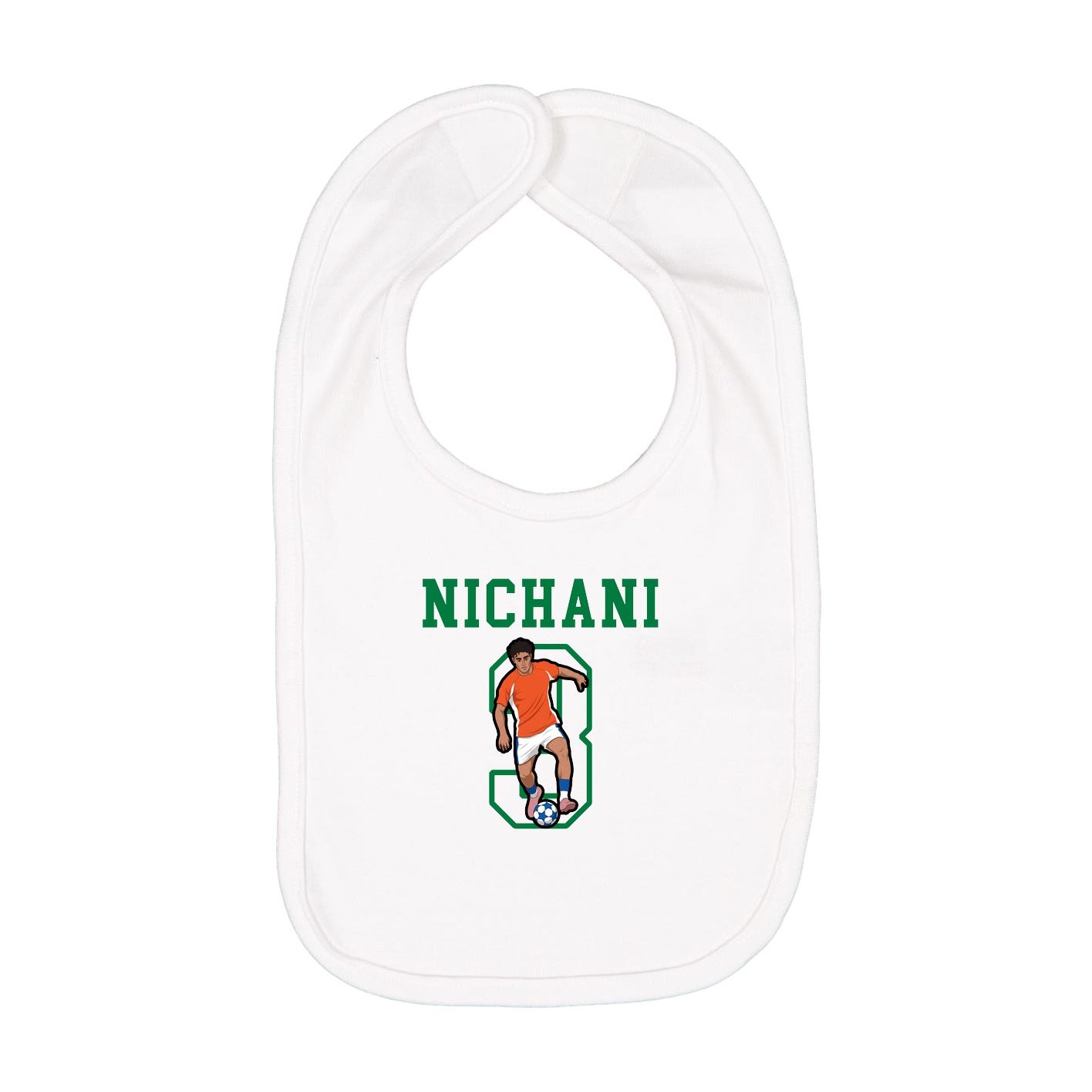 Infant Bib — Shirsey in White