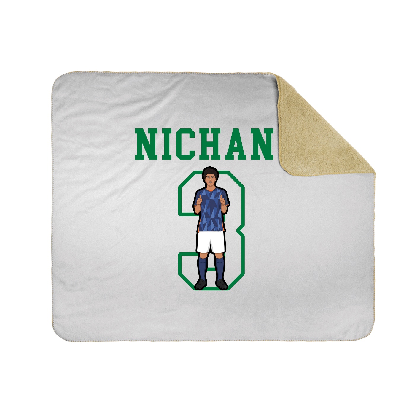 Throw Blanket — Shirsey in White
