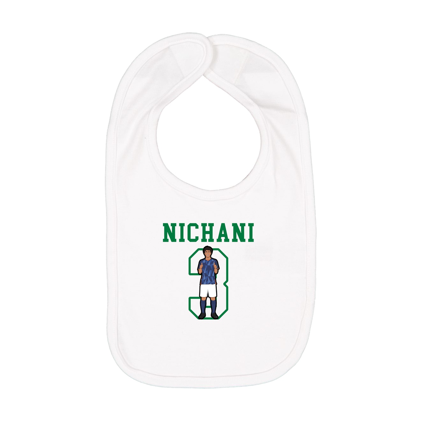 Infant Bib — Shirsey in White