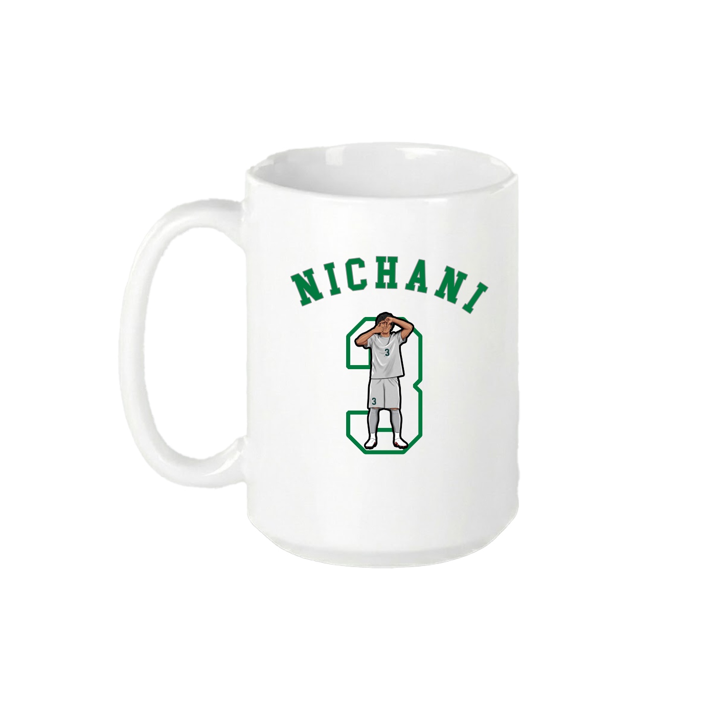 15oz Coffee Mug — Shirsey Arch in White