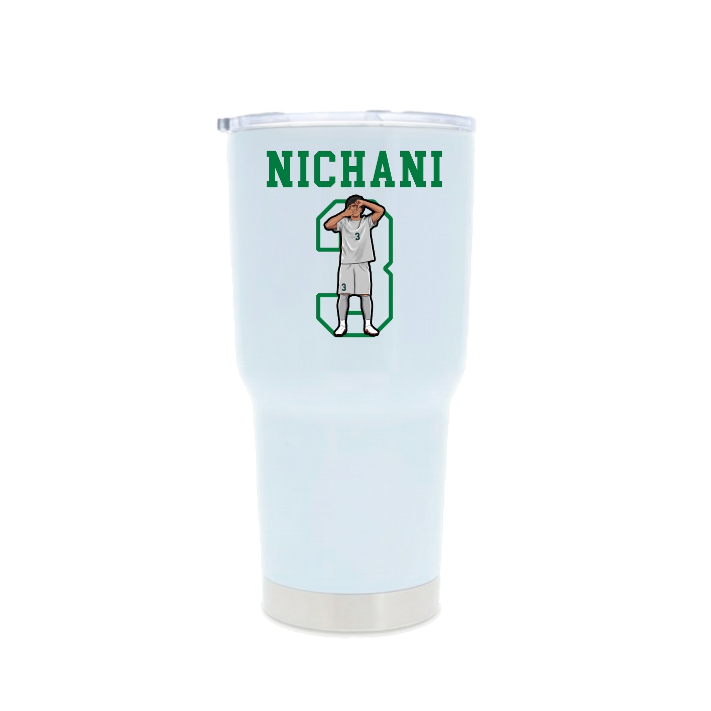 30oz Stainless Steel Tumbler — Shirsey in White