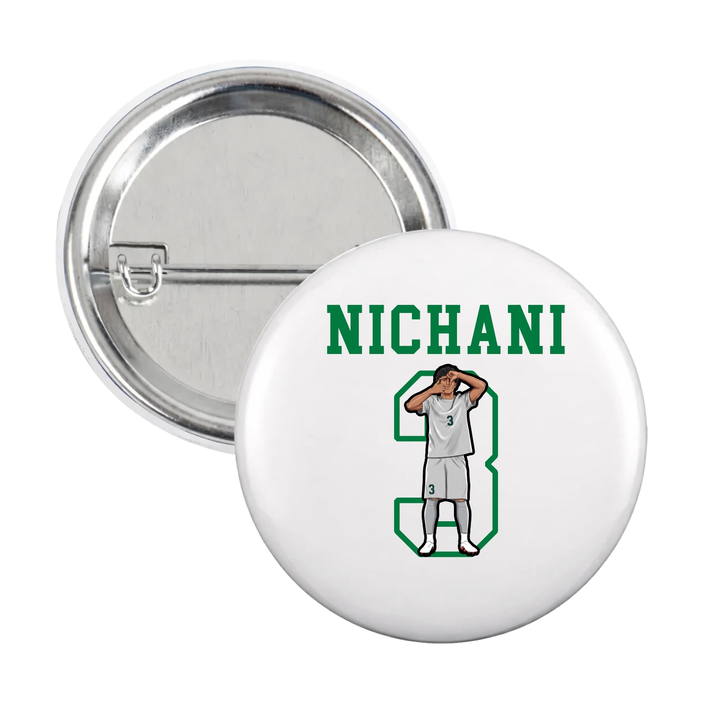 Game Day Button — Shirsey in White