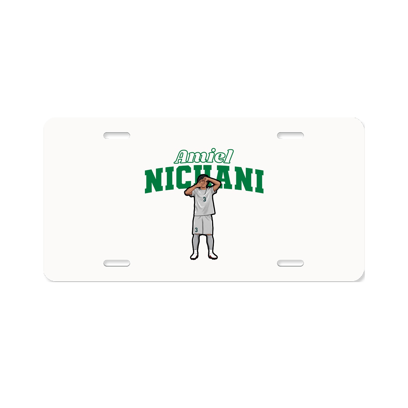 License Plate — Name Arch in Classic