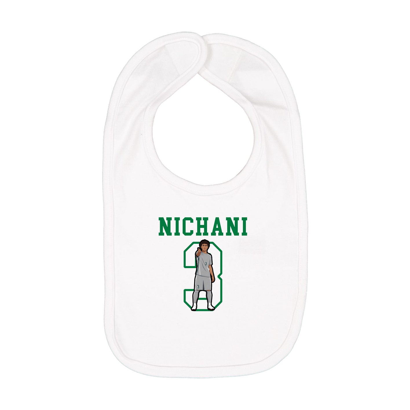 Infant Bib — Shirsey in White
