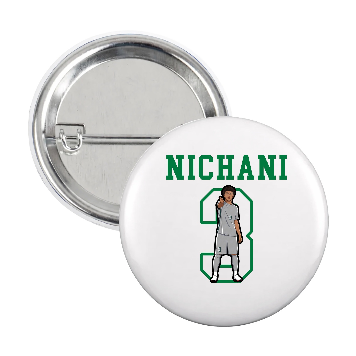 Game Day Button — Shirsey in White