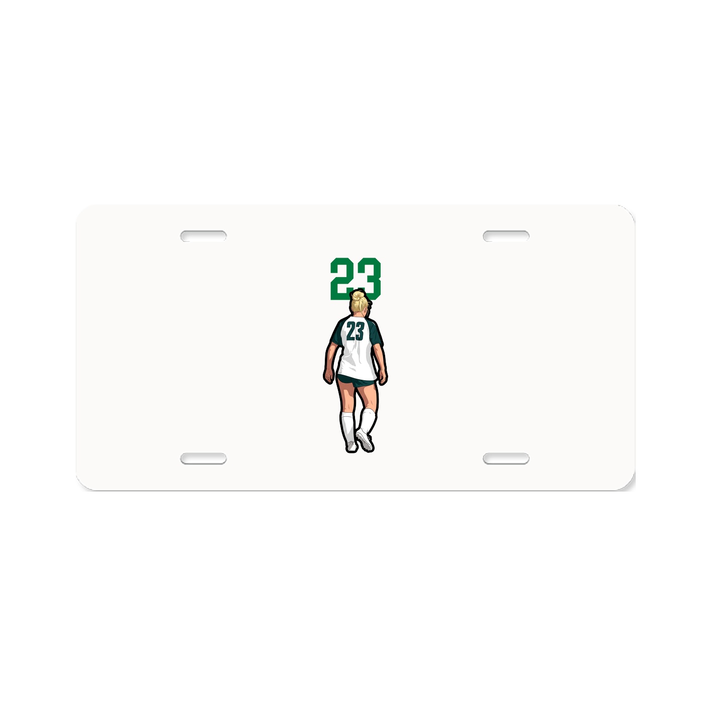 License Plate — Number Top in Classic
