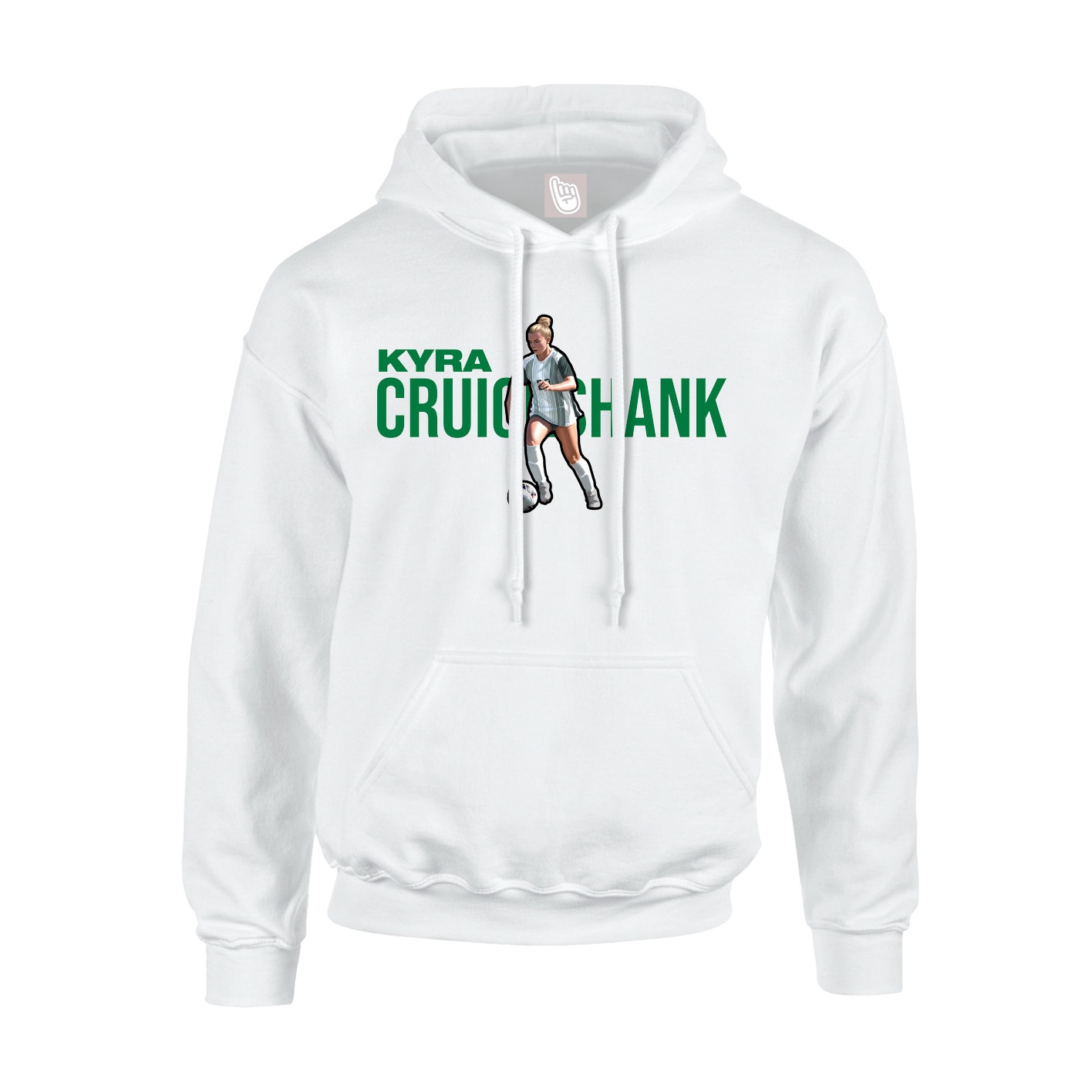 Hoodie — Player Name in White