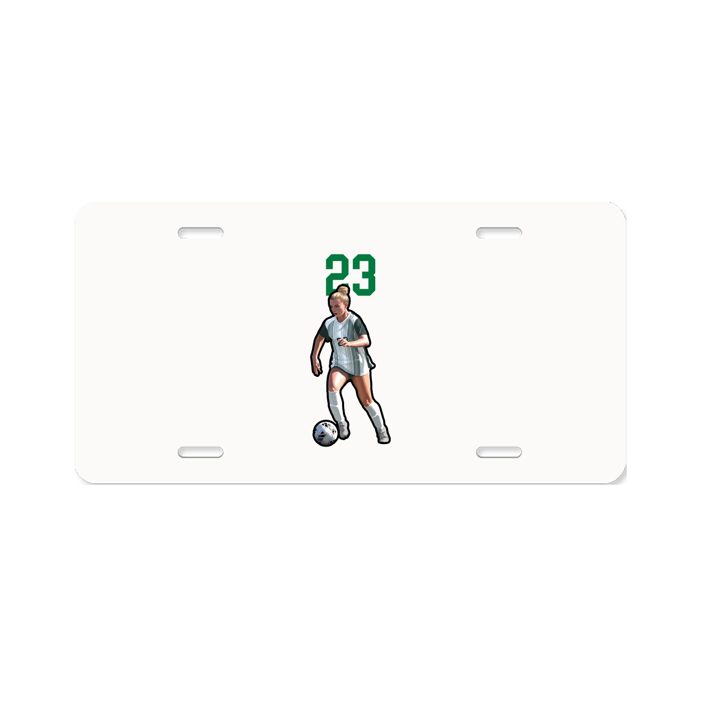 License Plate — Number Top in Classic