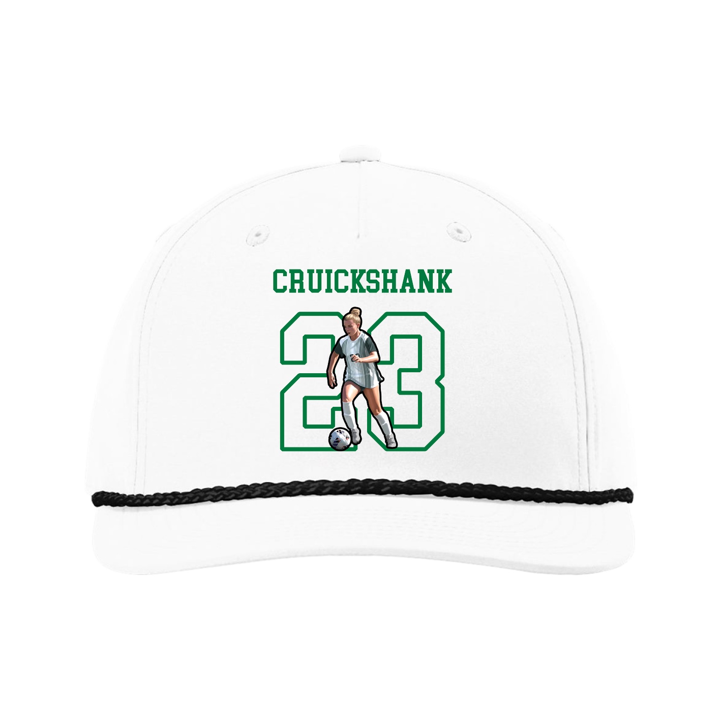 Five-Panel Classic Rope Cap — Shirsey in White