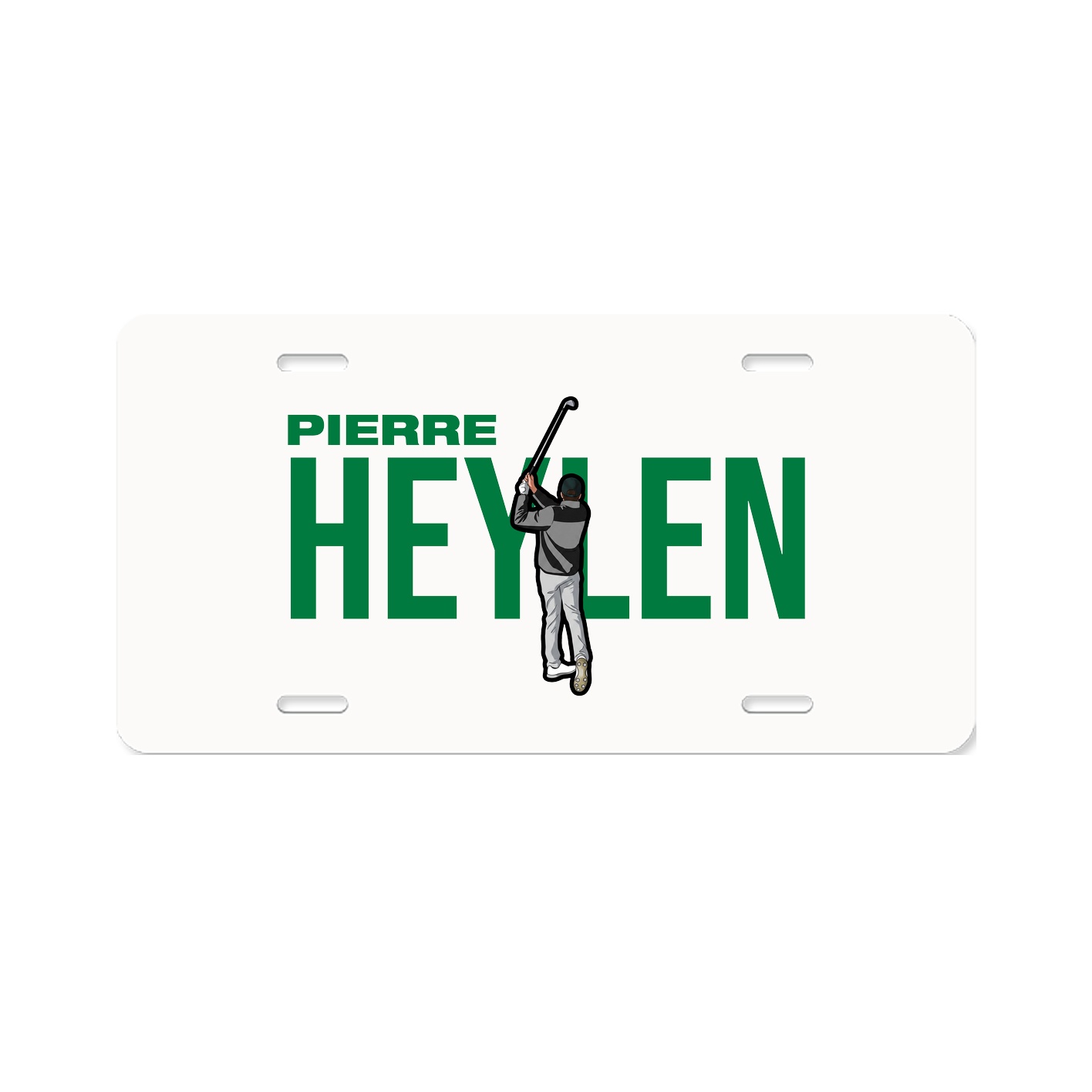 License Plate — Player Name in Classic