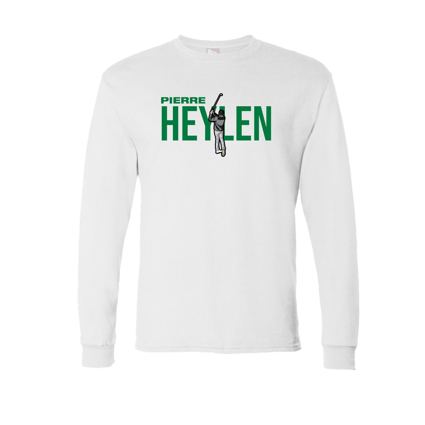 Long Sleeve Tee — Player Name in White