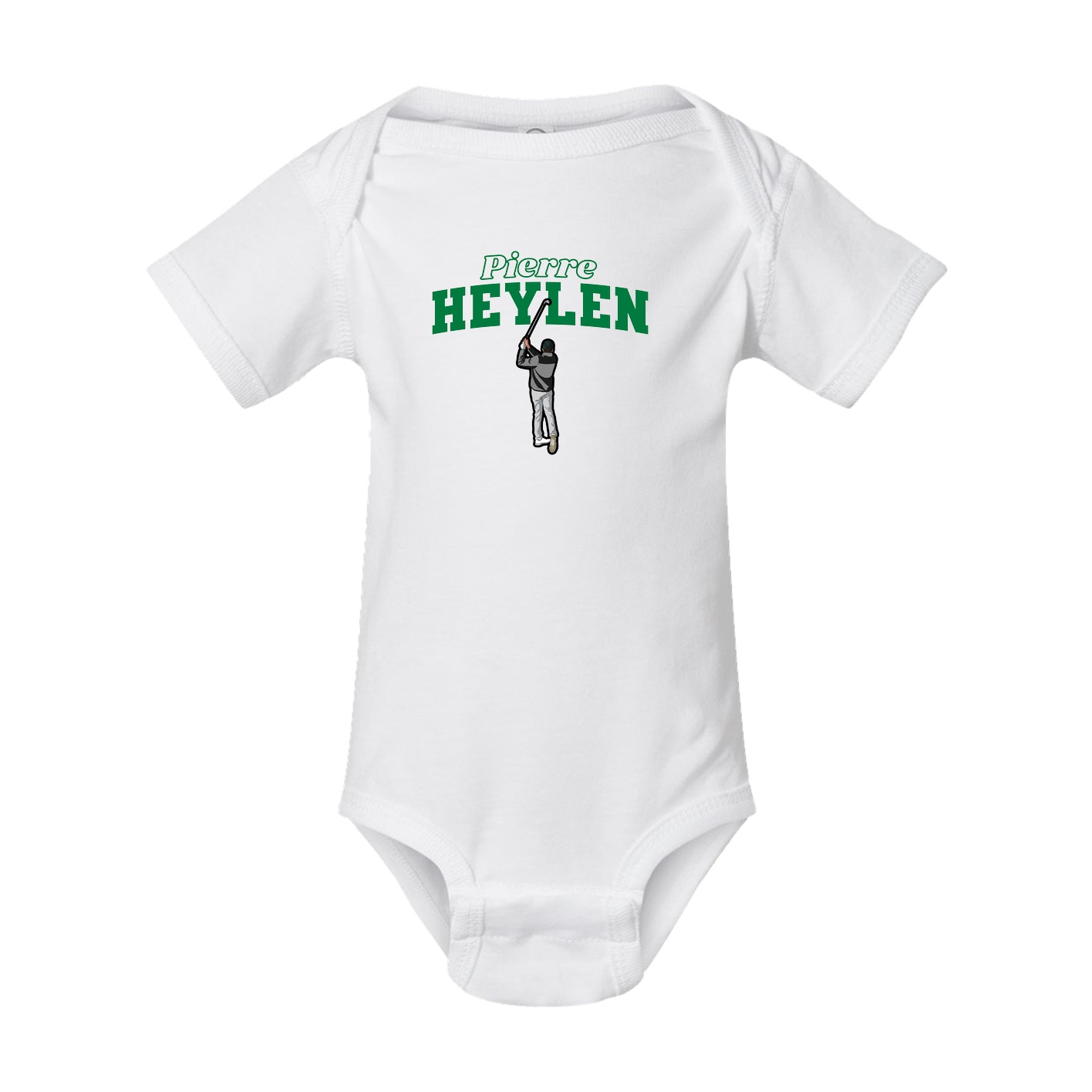 Baby Onesie — Name Arch in White