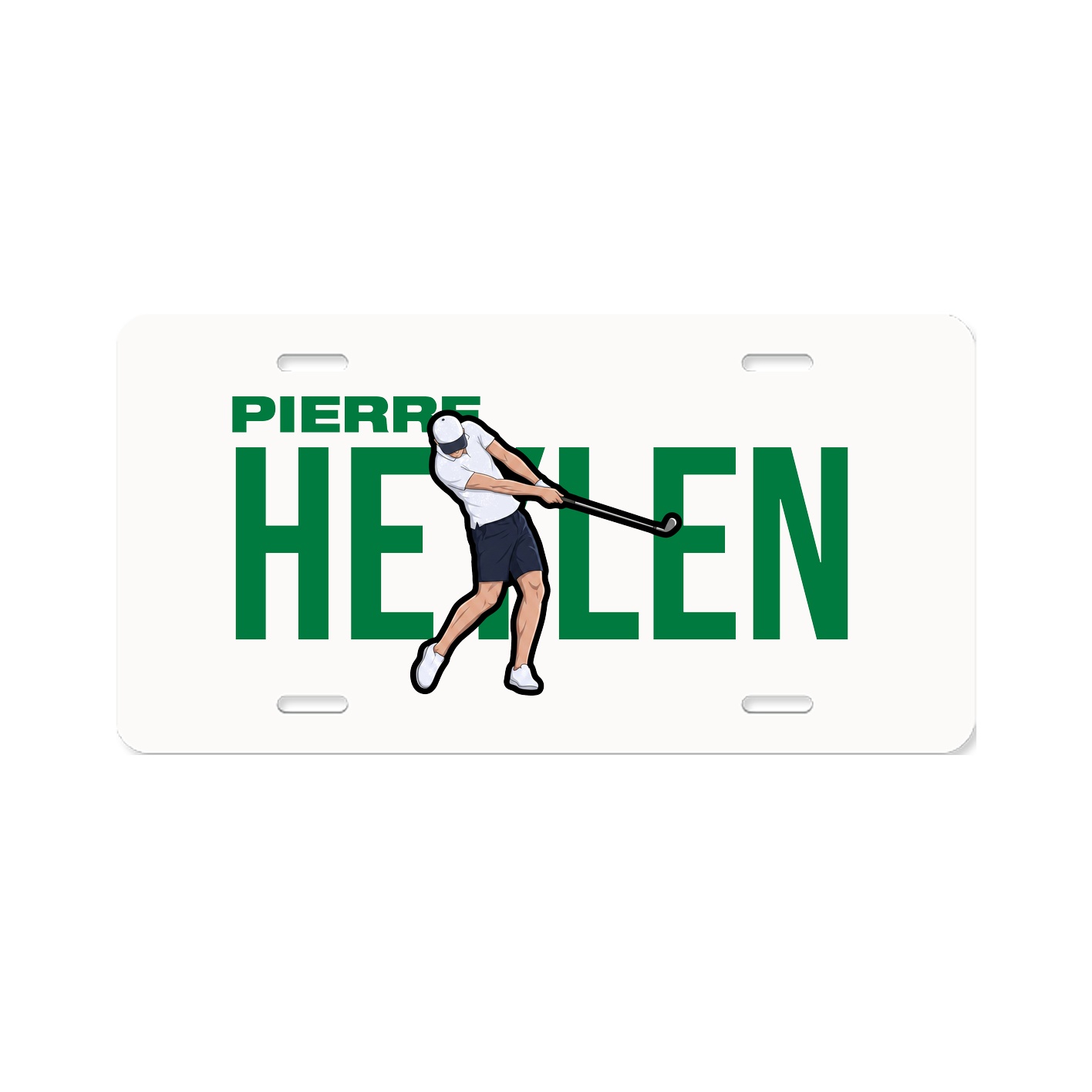 License Plate — Player Name in Classic