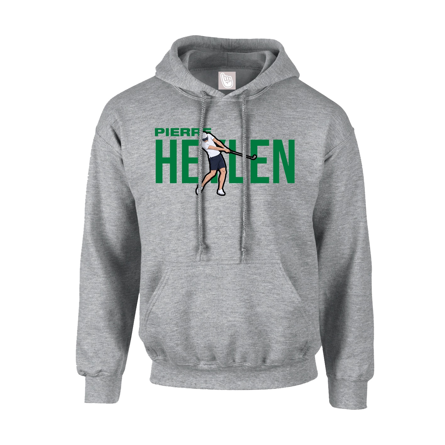 Youth Hoodie — Player Name in Grey