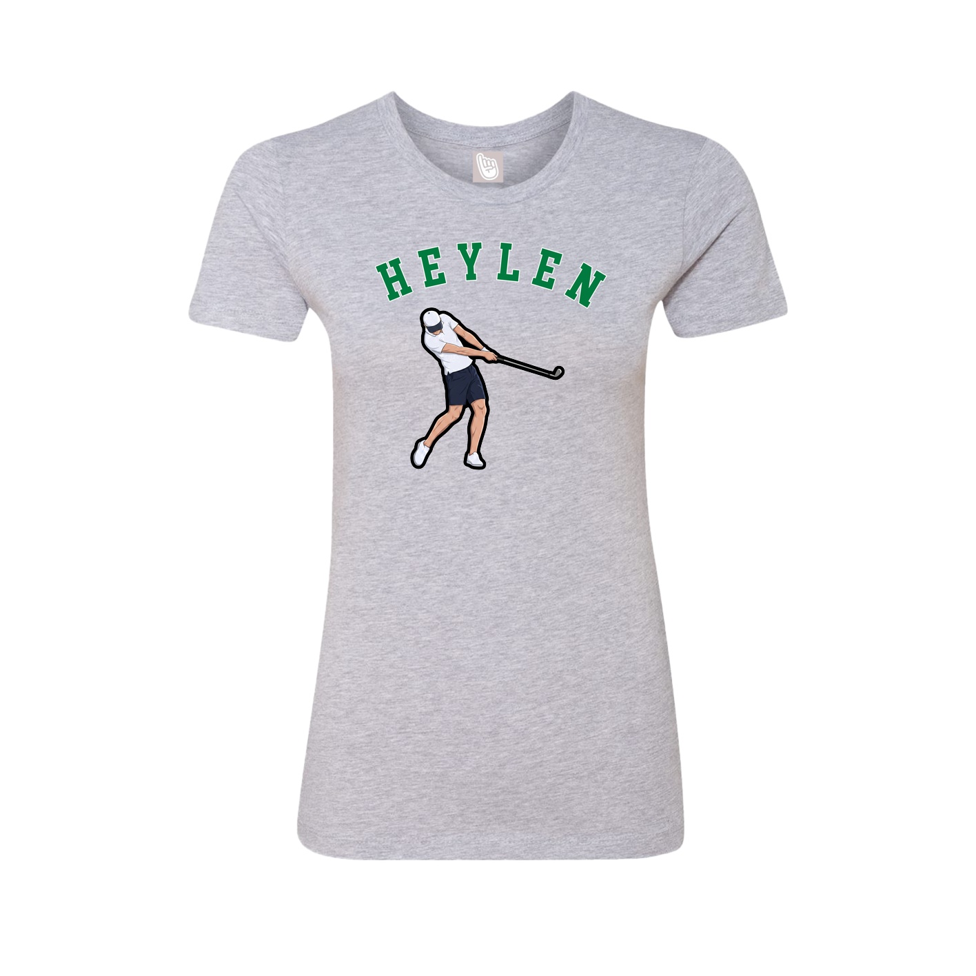 Fitted Women's Tee — Shirsey Arch in Grey