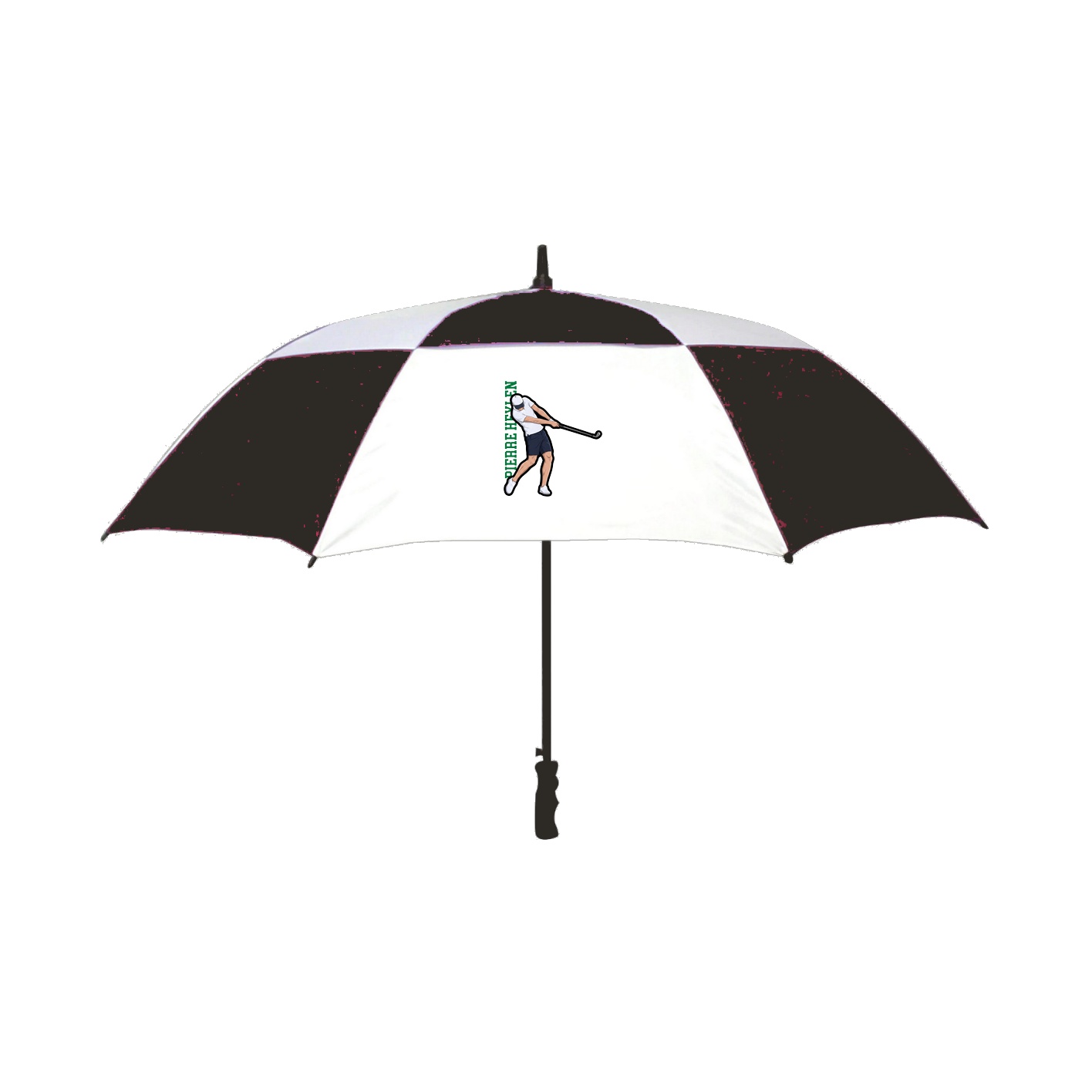 Golf Umbrella — Name Vertical in Black