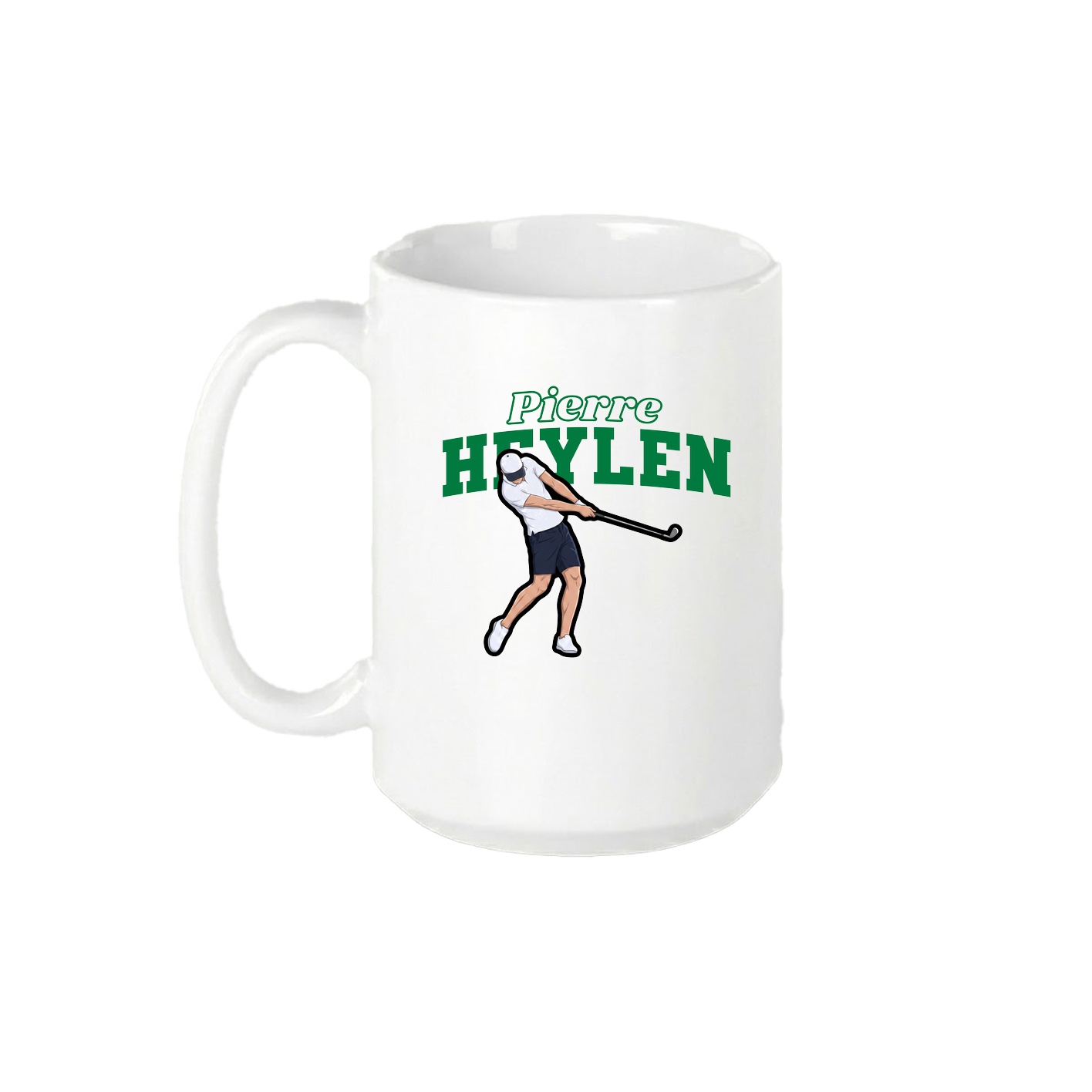 15oz Coffee Mug — Name Arch in White