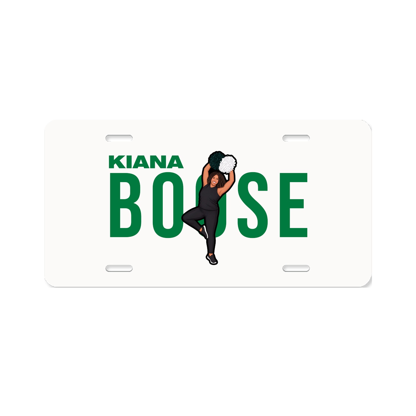 License Plate — Player Name in Classic