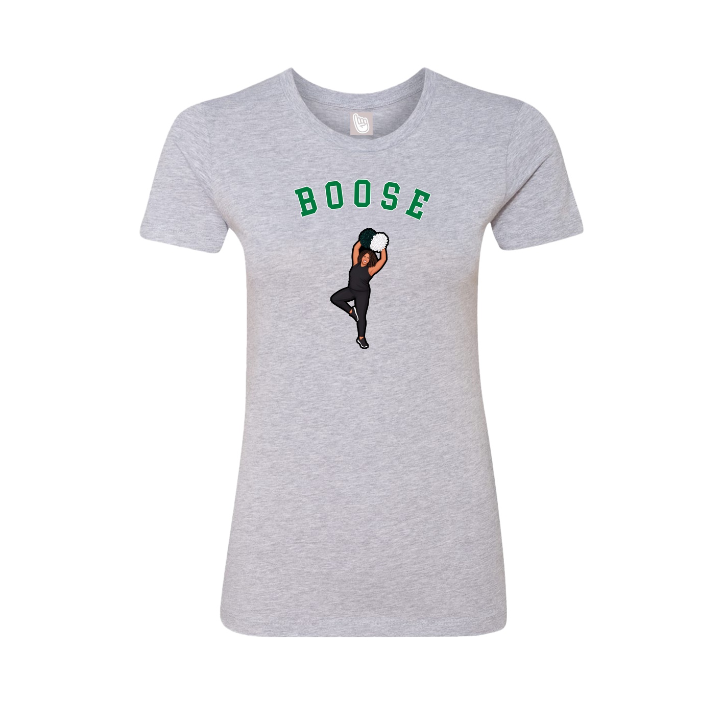 Fitted Women's Tee — Shirsey Arch in Grey