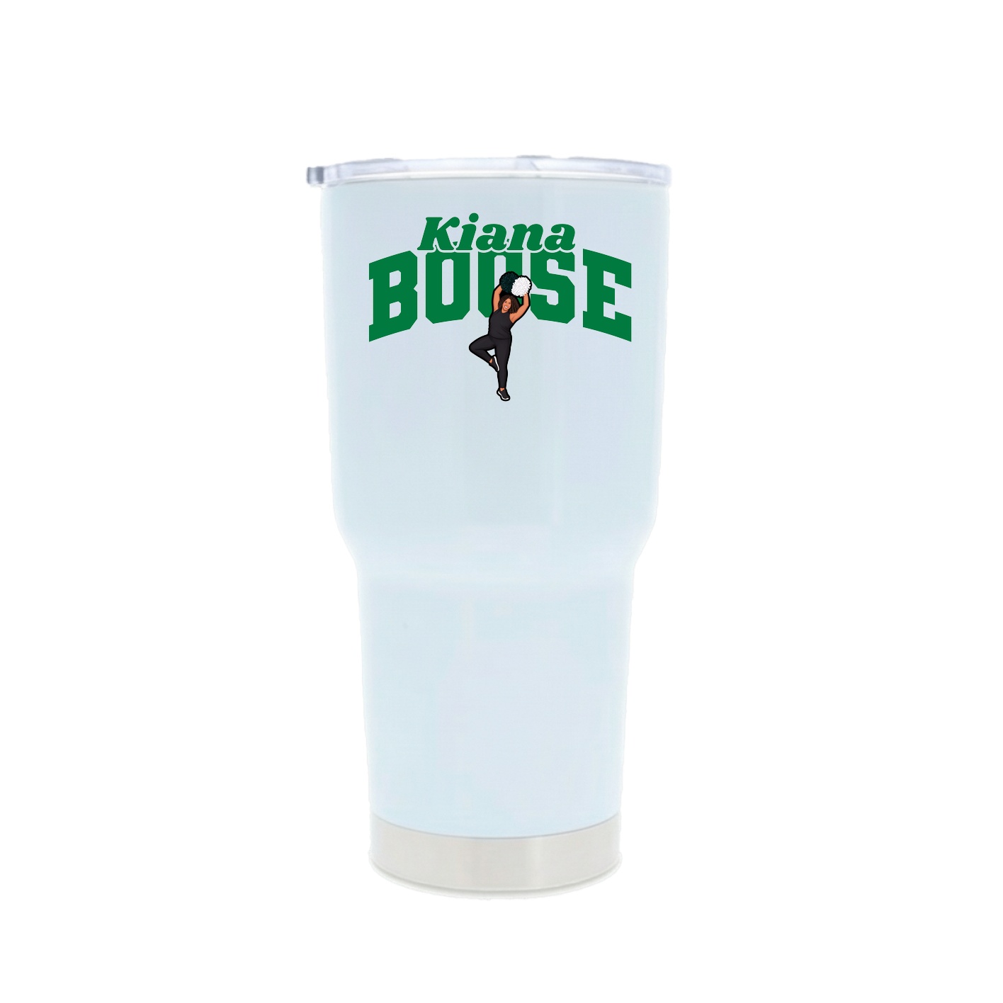 30oz Stainless Steel Tumbler — Signature Arch in White