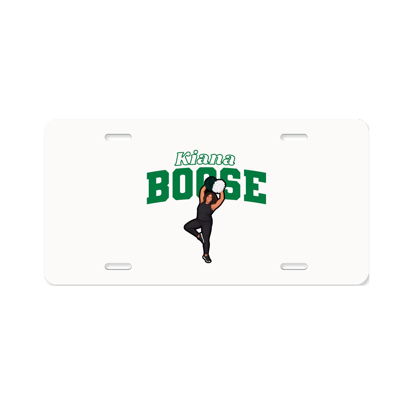License Plate — Name Arch in Classic