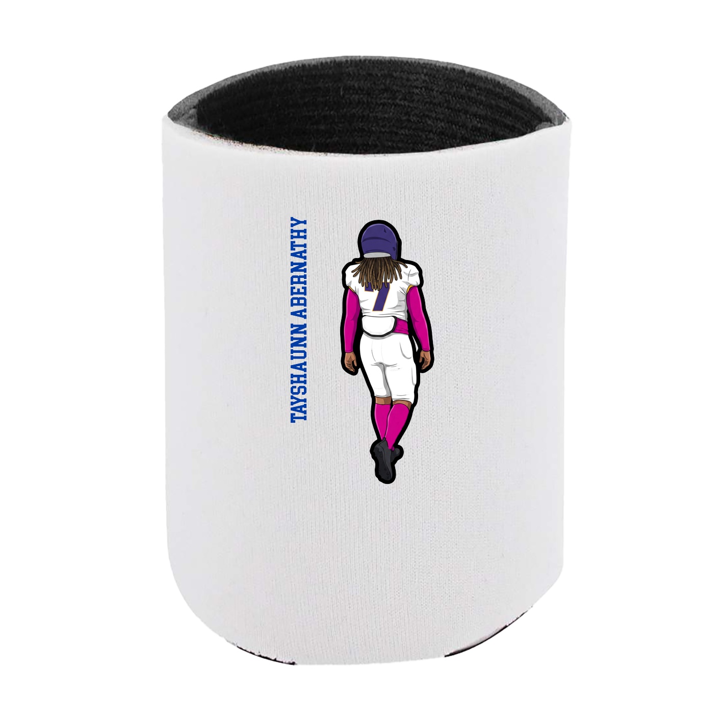 Can Holder — Name Vertical in White