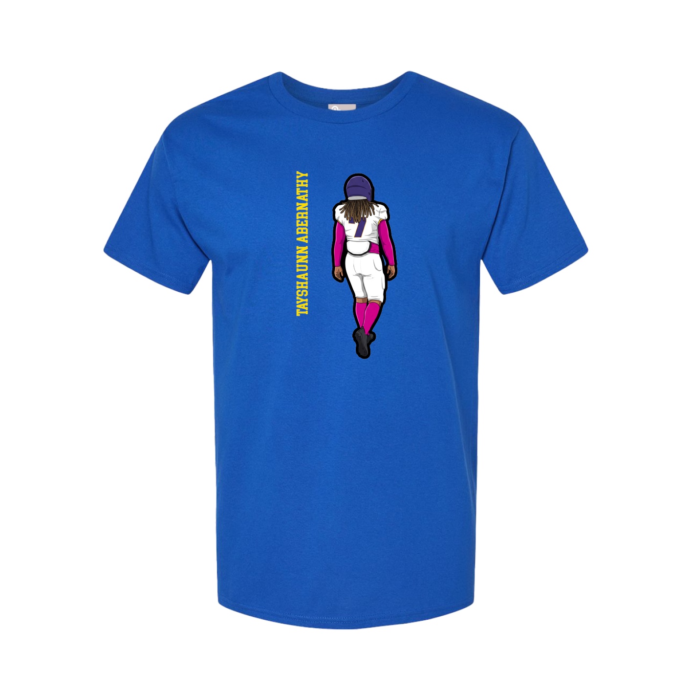 Tee — Name Vertical in Royal