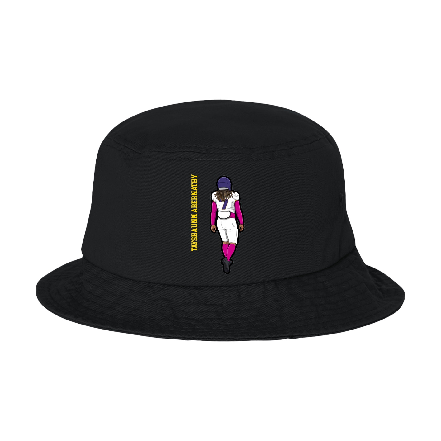 Bucket Cap — Name Vertical in Black