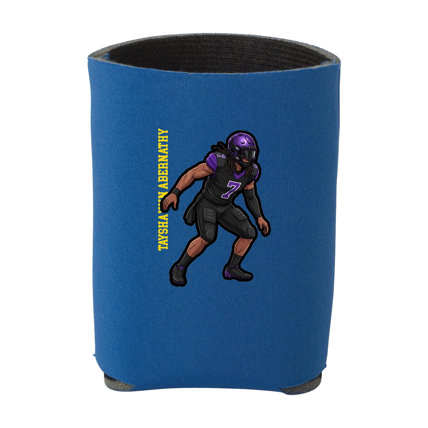 Can Holder — Name Vertical in Royal