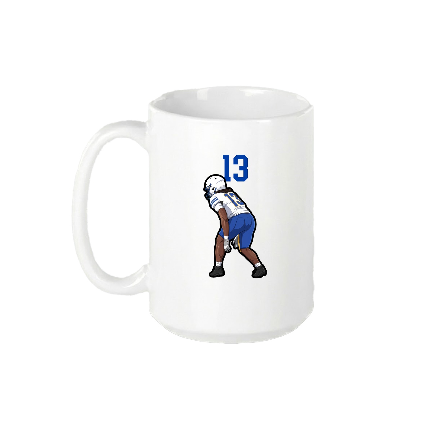 15oz Coffee Mug — Number Top in White