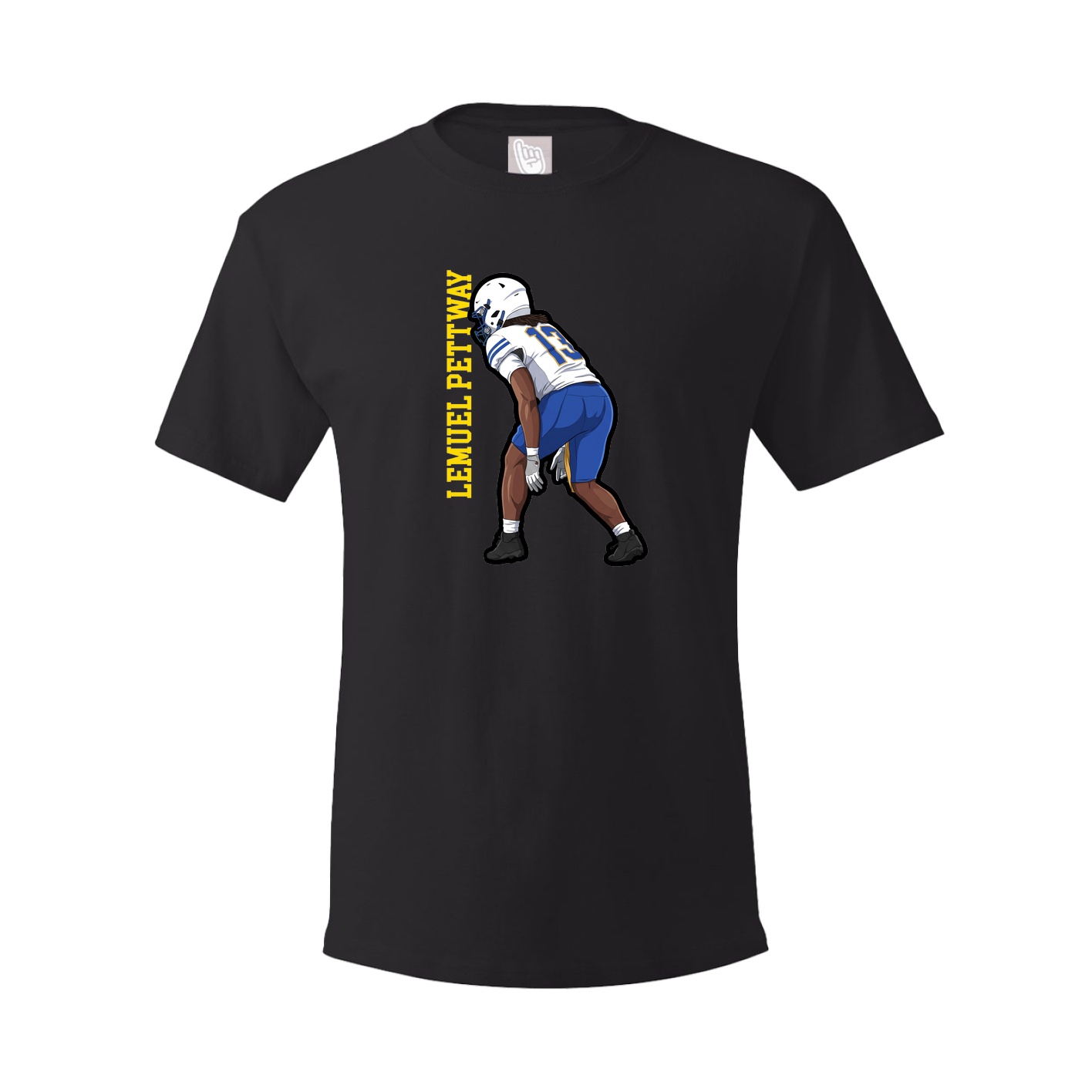 Tee — Name Vertical in Black