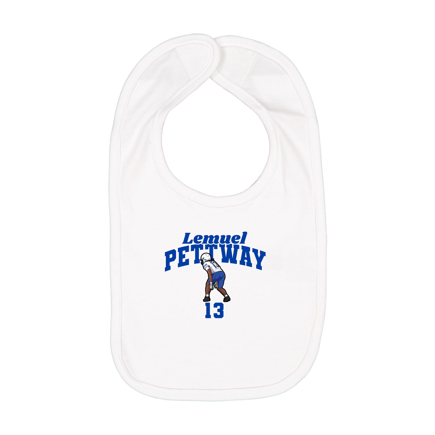 Infant Bib — Signature Arch in White