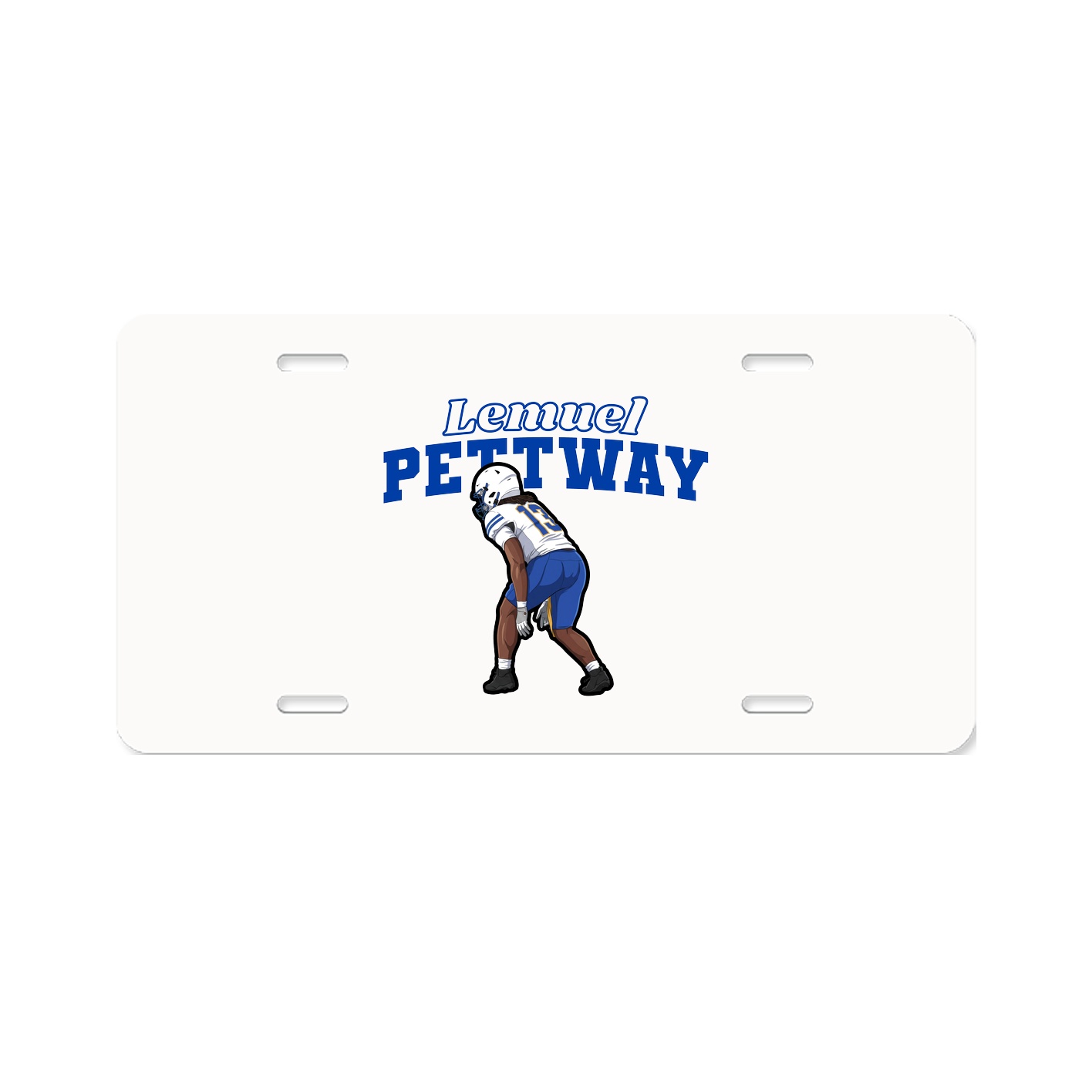 License Plate — Name Arch in Classic