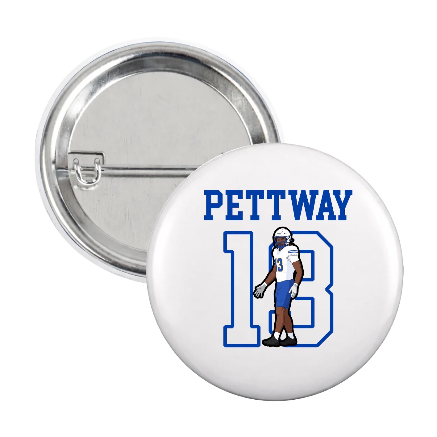Game Day Button — Shirsey in White